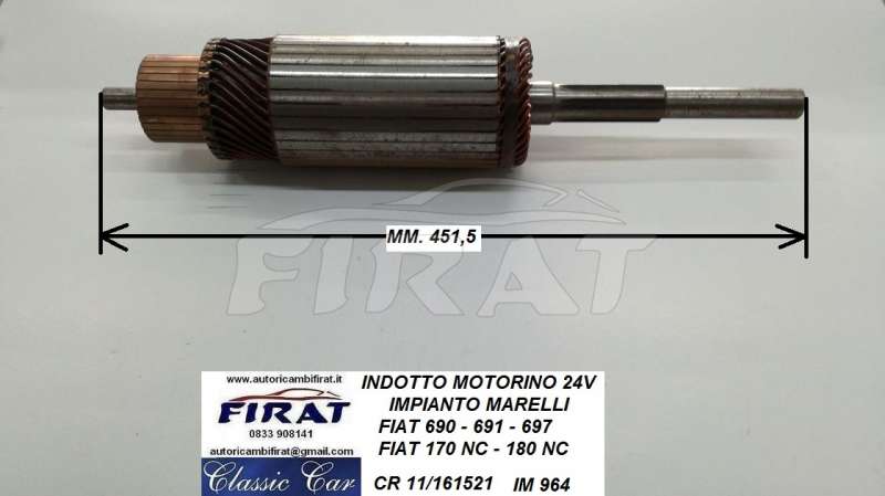 INDOTTO MOTORINO FIAT 690 - 691 - 697 - 170NC - 180NC (IM964)